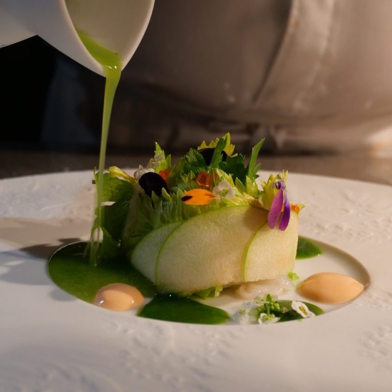 Saint Jacques de Bretagne Plat de Saint Jacques Marinées corail et agrumes de Menton, vinaigre de Rosé